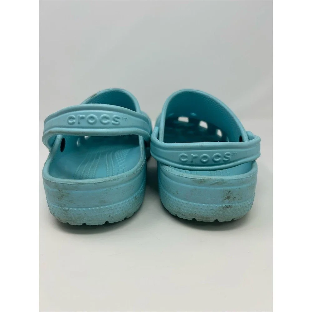 Crocs Classic Clog Unisex Mens Slip-On Shoes Light Blue Aqua Comfort Size 11